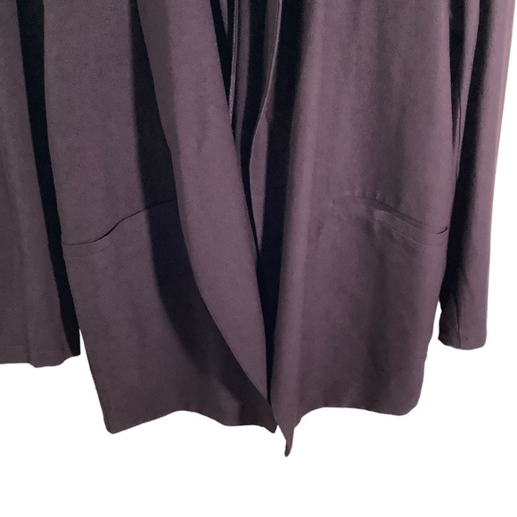 Eileen Fisher Cotton/Tencel Collar Jacket - Picture 3 of 7